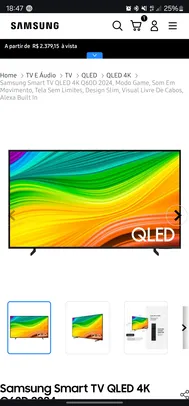 Smart TV QLED 4K Q60D 2024