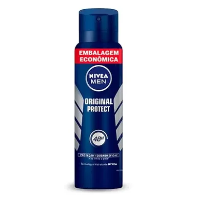 NIVEA MEN Desodorante Antitranspirante Aerossol Original Protect 200ml - Proteção eficaz de 48 horas contra suor e mau odor