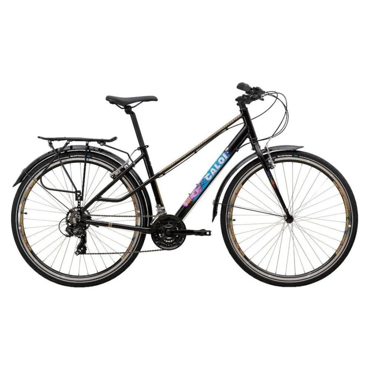 Bicicleta - Aro 700 - Caloi Rainbow - Freio V-Brake - Câmbio Shimano - 21 Velocidades - Unissex