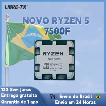 [BRASIL] Processador Ryzen 5 7500F CPU para Jogos Soquete AM5