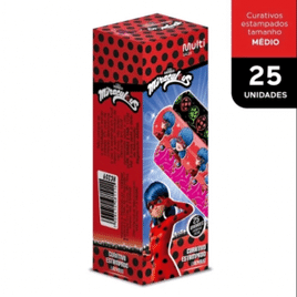 Curativo Estampado Lady Bug com 25 Un Miraculous - HC359