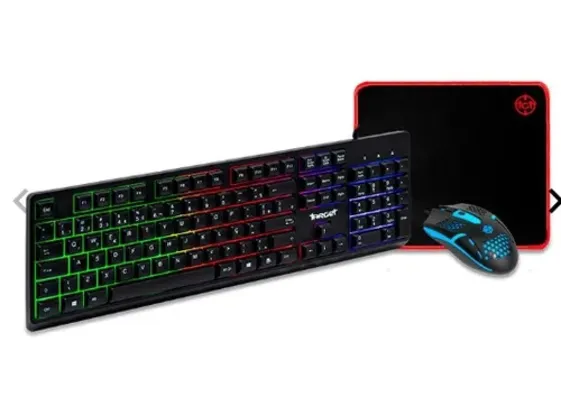 COMBO GAMER TGT FAL, RAINBOW, TECLADO ABNT2, MOUSE 1500DPI, MOUSEPAD PEQUENO, TGT-FAL-RBW02
