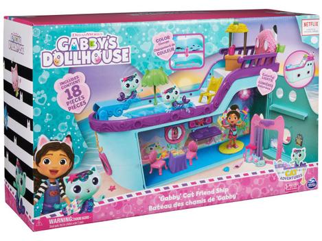 Playset Gabbys Dollhouse Cruzeiro 18 Peças - Sunny Brinquedos