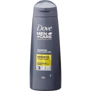 2 Unidades Shampoo Dove 3 em 1 Men+Care Sports - 200ml