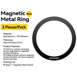 Conjunto de Anéis Magnéticos Essager para Smartphone - Magsafe