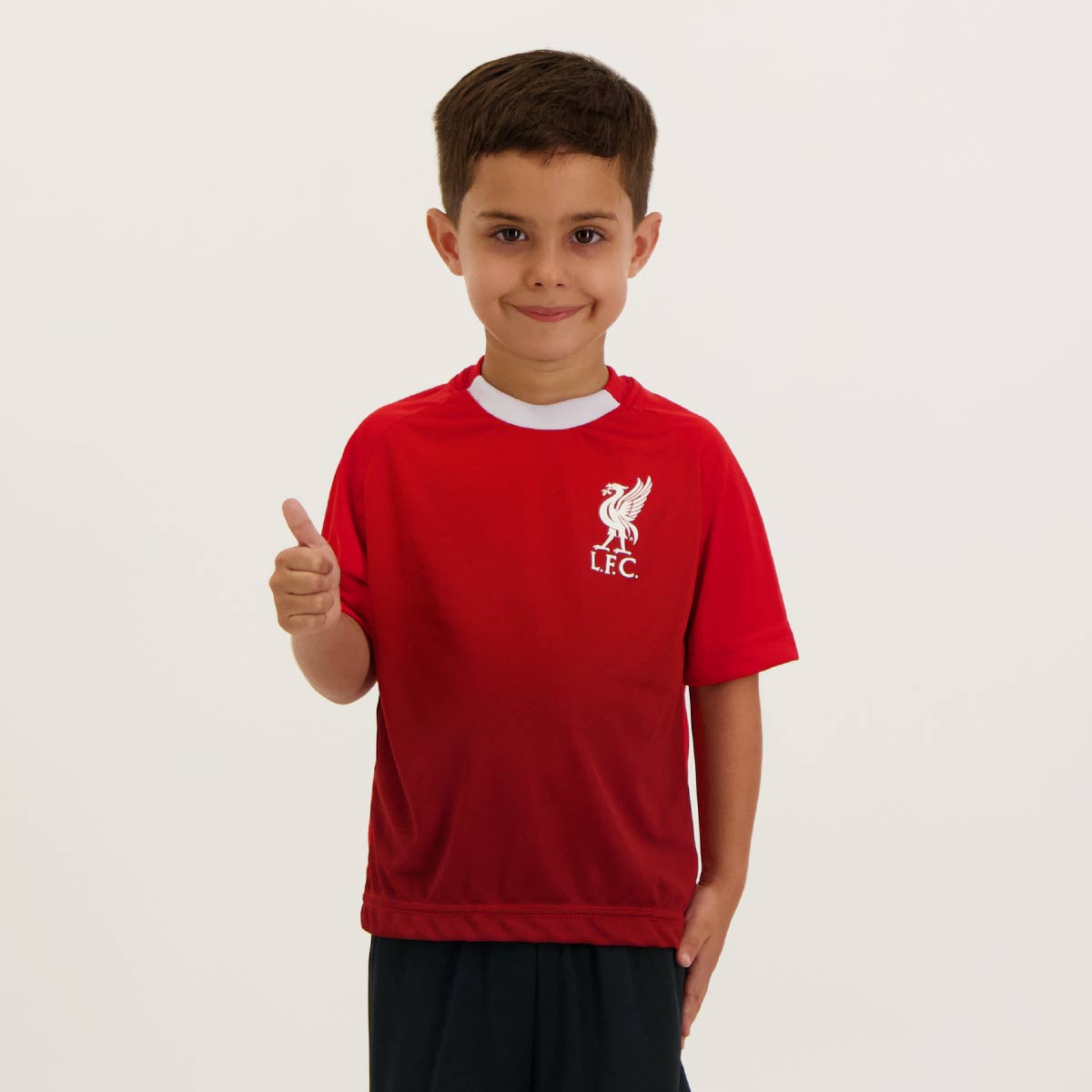 Camisa Liverpool Degrade Infantil Vermelha