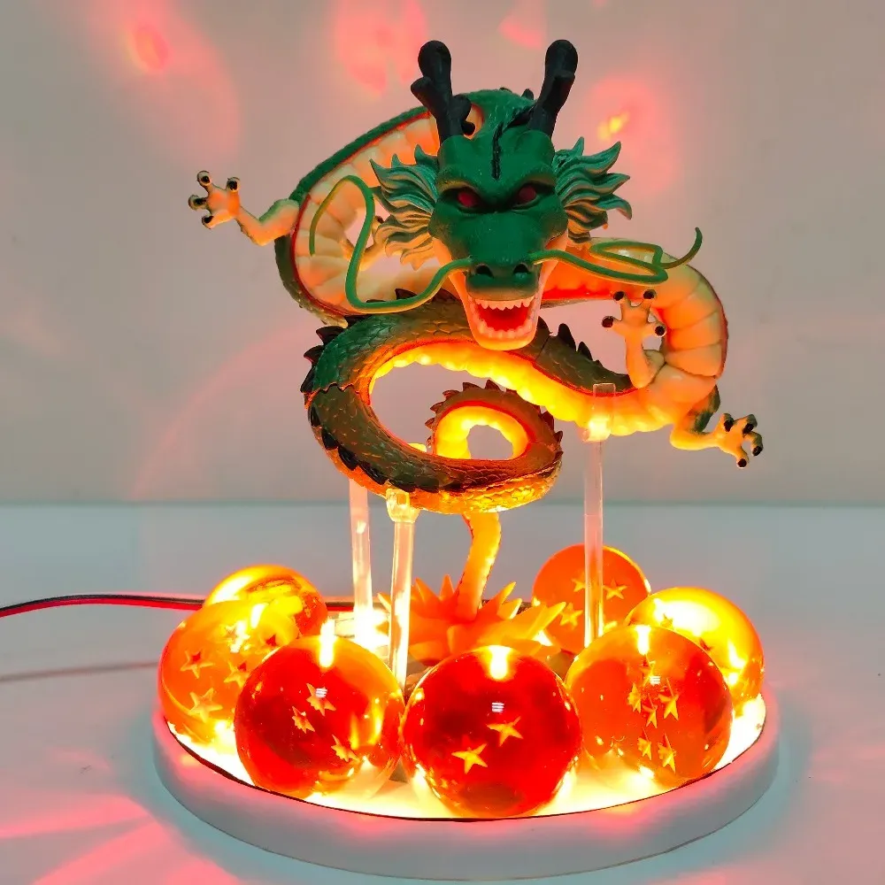 (Moedas R$ 91,57 /App/Taxa Inclusa) Estatueta / Abajur Shenlong Dragon Ball Z