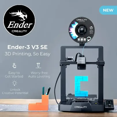 [ESTOQUE BR] Creality Ender 3, V3 SE 3D Impressora
