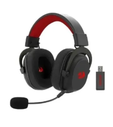 Saindo por R$ 269: Headset Gamer Sem Fio Redragon Zeus Pro, 7.1, Driver 53mm, Bluetooth, Preto - H510-PRO | Pelando