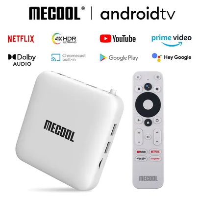 [TAXA INC+MOEDAS - R$185] TV Box Mecool KM2 4K 2/8GB Amlogic S905X2, 2.4G 5G WiFi Dolby Atmos, Certificação Google