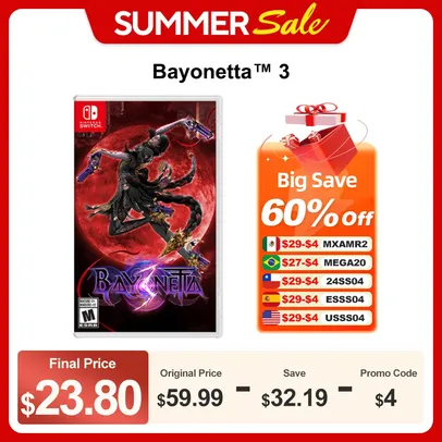 [Taxa inclusa] Bayonetta 3 - Nintendo Switch