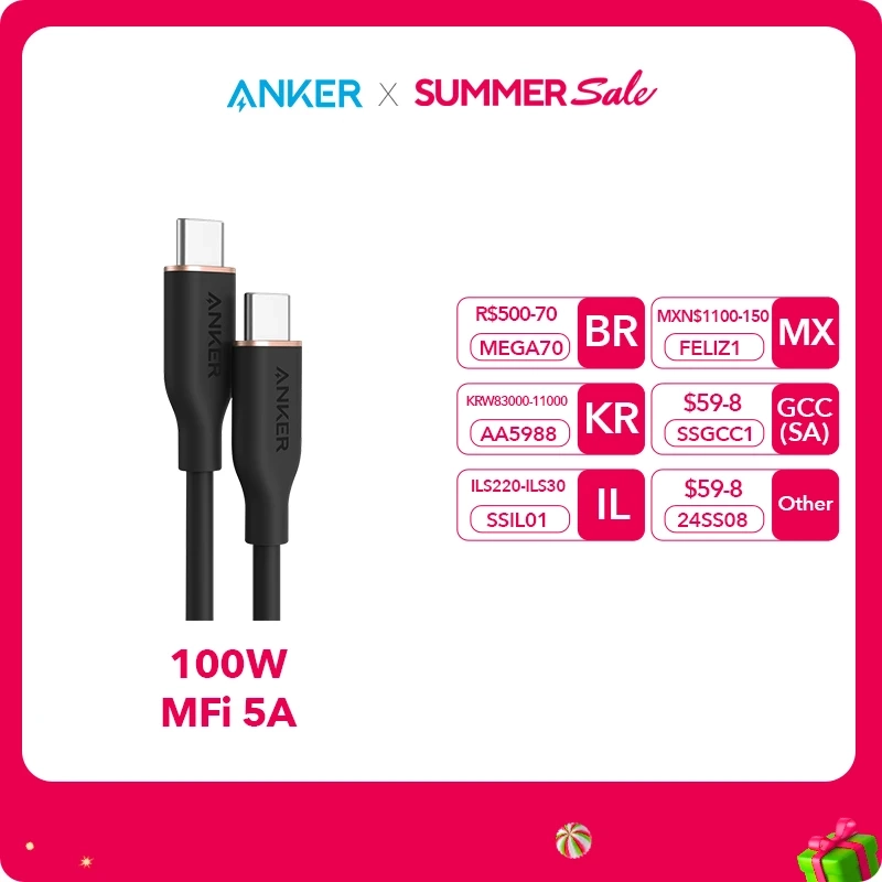 Cabo Anker-Powerline USB Tipo C 100W