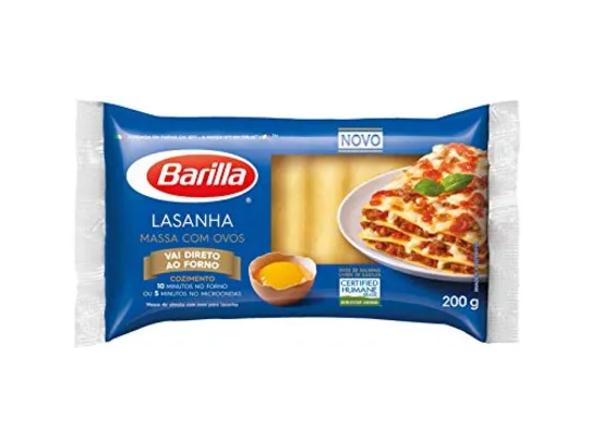 (R$3,81 REC+Mais por Menos) Barilla Massa Com Ovos Lasanha 200G