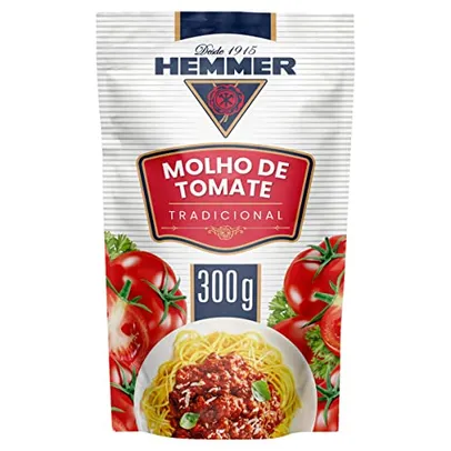 (+- e recorrência)Molho de Tomate Hemmer Tradicional 300g