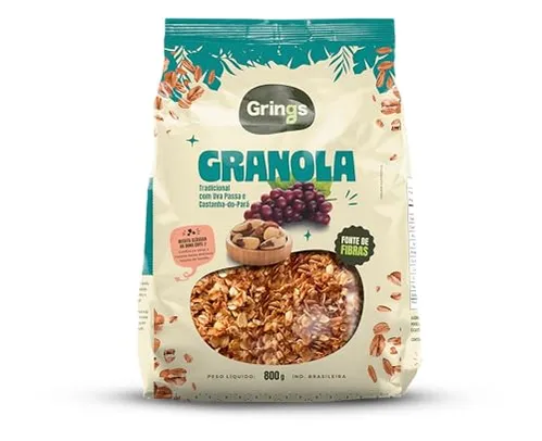 [ Rec / + por - $R15] Grings Cerealle Granola Tradicional 800G