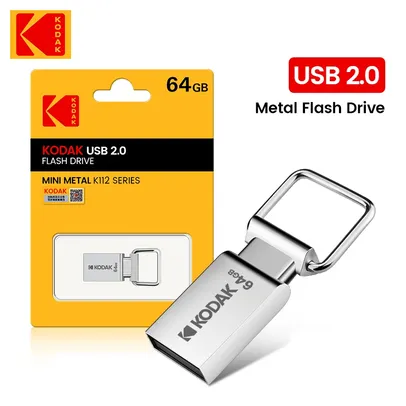 [CONTA NOVA - R$ 4,99] KODAK-Super Mini Metal USB Flash Drive 64GB