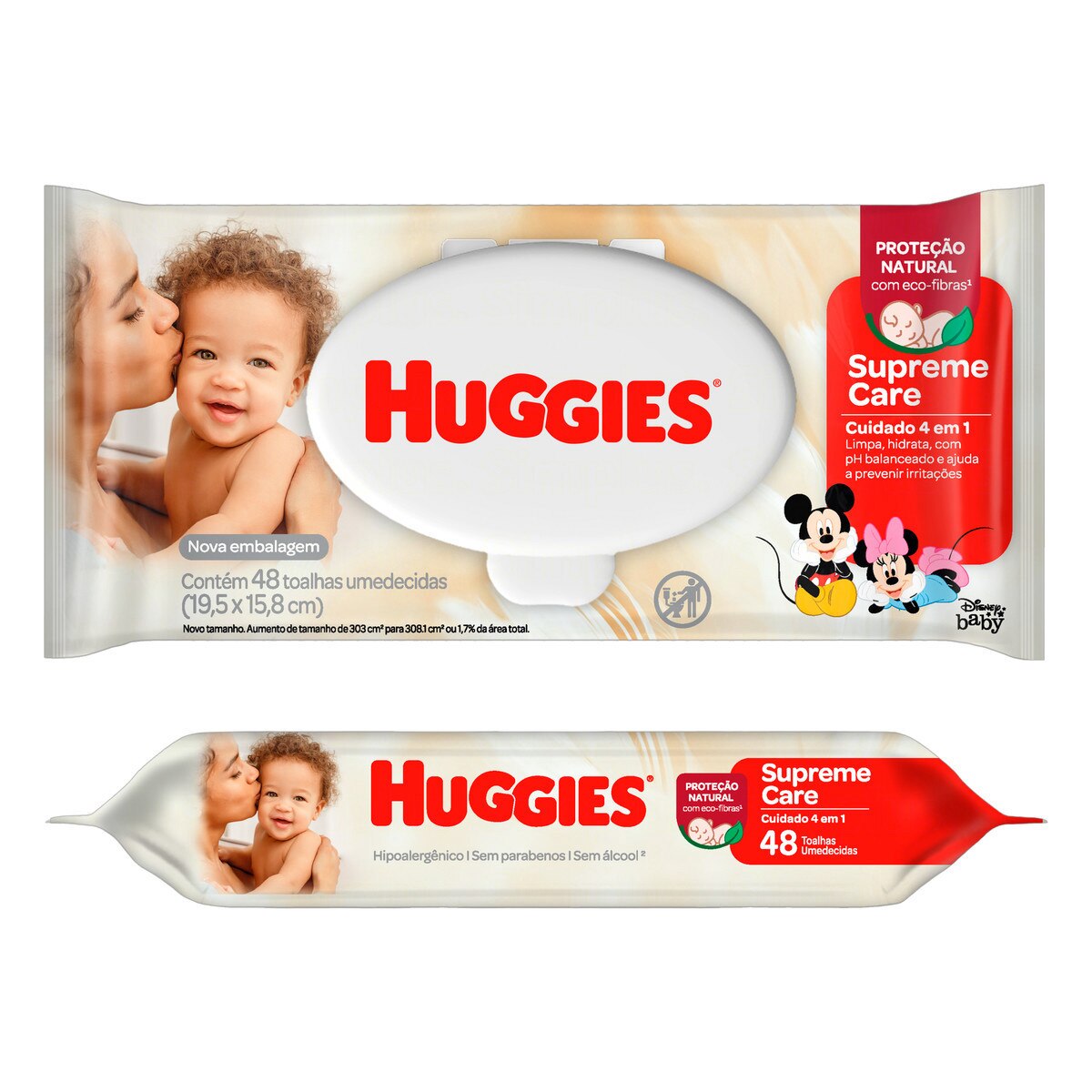 Lenco Umedecido Huggies Supreme Care 48 Unidades