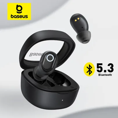 [Moedas/Leve 2 por R$62,25] Fone de ouvido sem fio Baseus-WM02, TWS Bluetooth 5.3