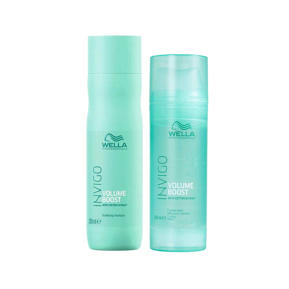 Kit Wella Professionals Invigo Volume Boost Shampoo 250ml + Máscara 145 ml