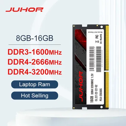 Saindo por R$ 44,99: JUHOR Memoria Ram Notebook DDR4 8GB 3200mhz | Pelando
