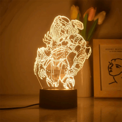 [Imposto Incluso] Star Wars 3D Night Light Anime Baby Yoda, LED Action Figures Model, abajur