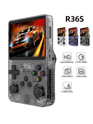 [App/ Moedas R$111,84] Game Retro Portátil R36S 64GB Tela IPS 3.5 Polegadas + de 20 emuladores