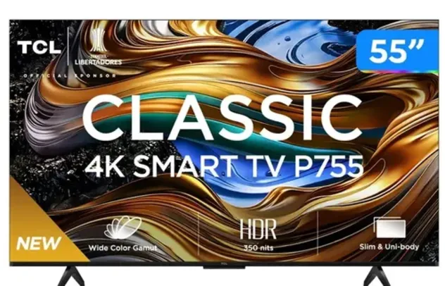 Smart TV 55” LED TCL 55P755 Wi-Fi Bluetooth