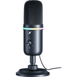 Microfone Gamer Superframe Voice RGB USB Black MSF-Voice-RGB