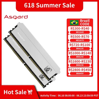 [Taxa inclusa] Memoria RAM Asgard DDR4 Feryr T3 32GB 2x16GB 3600MHz, CL18