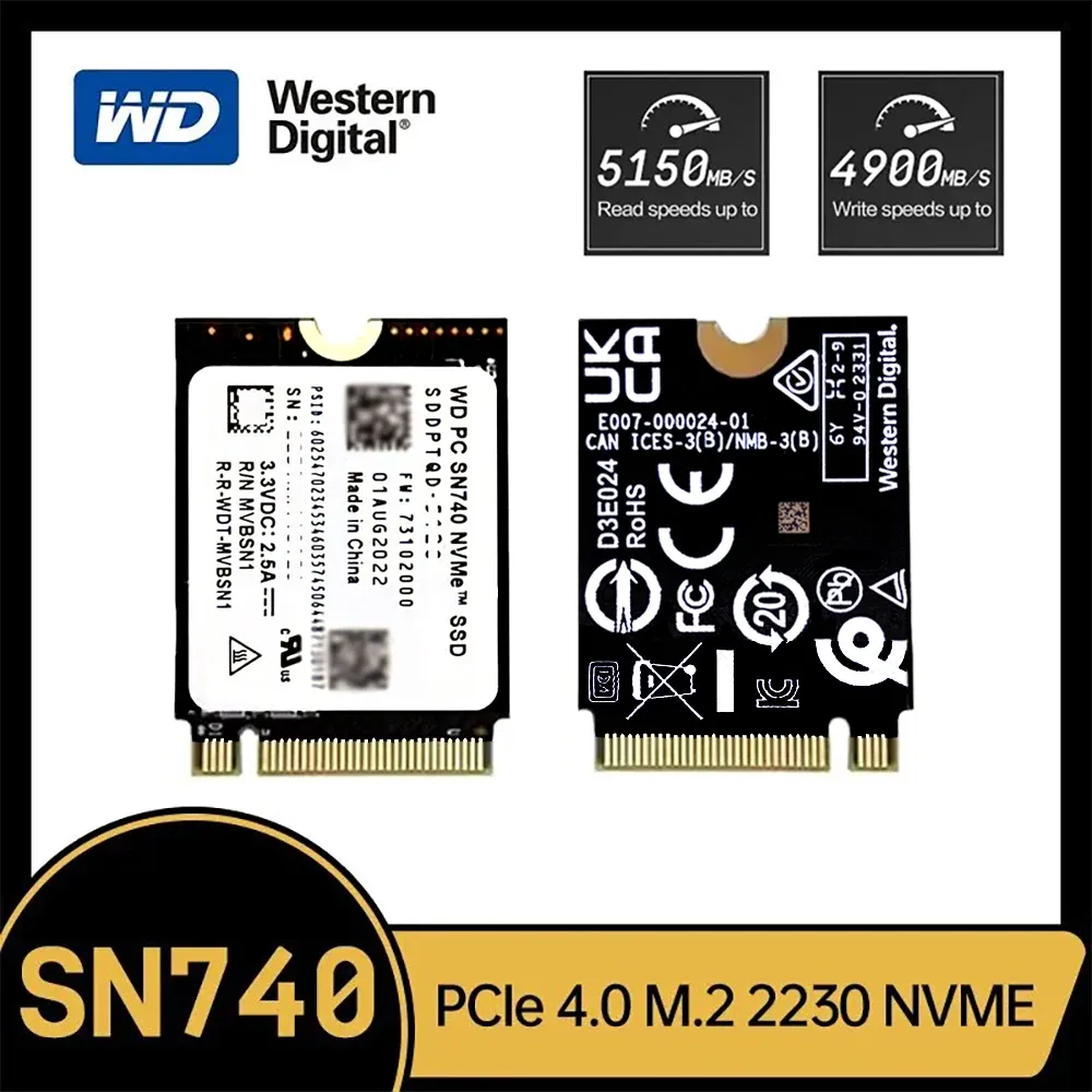 [TAXA INCLUSA - APP+MOEDAS]Western Digital WD SN740 1TB SSD M.2 2230 NVMe PCIe Gen 4x4