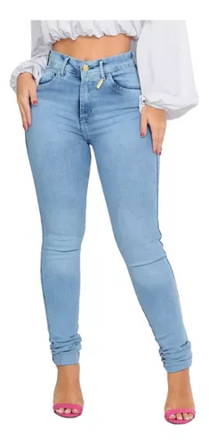 Calça Jeans Feminina Cós Alto - Empina Bumbum