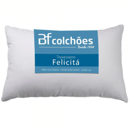 Travesseiro Fibra Siliconada Antialérgico 45x65cm - BF Colchões