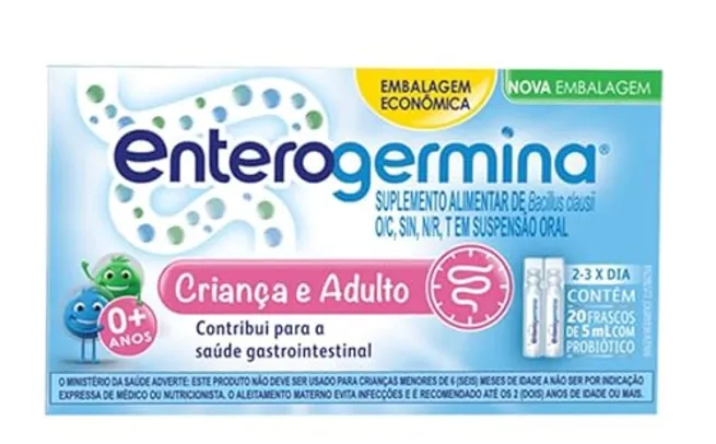 [Recorrência] Enterogermina Probiótico Modelo Família 20 Unidades De 5 Ml