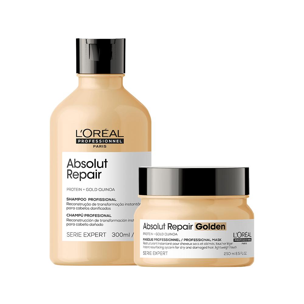 Kit L'Oréal Pro Absolut Repair Gold Quinoa - Shampoo + Máscara