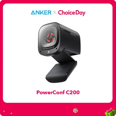 [Moedas + Cupons | Taxas inclusas] Webcam Anker Powerconf C200 2k Usb