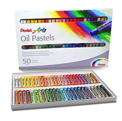 Giz Pastel Oleoso Pentel Arts - 50 Cores
