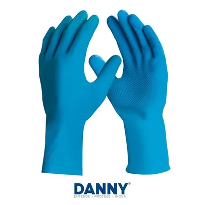 Luva Danny Maxi Latex Xg/azul