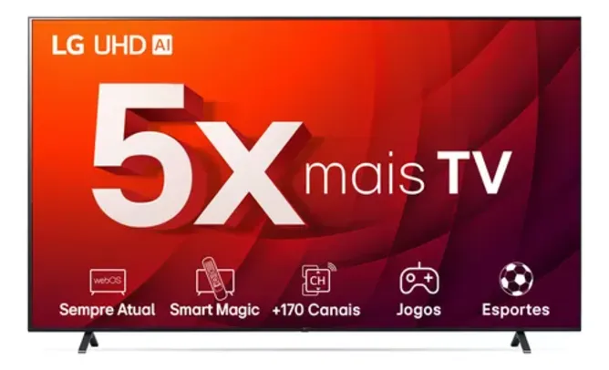 Smart TV 4K 50" LG UHD 2023 Ashed Blue 50UR8750PSA