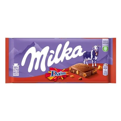(Mais por Menos R$9,94) Chocolate Milka Ao Leite Daim 100G