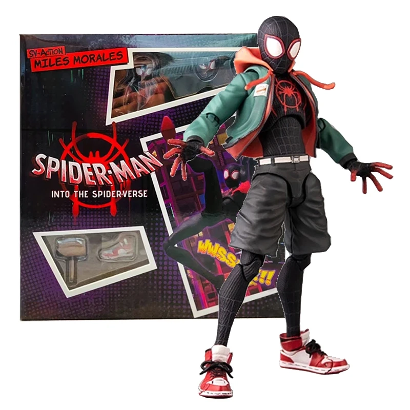 Boneco Colecionável Spiderman Miles Morales Sentinela