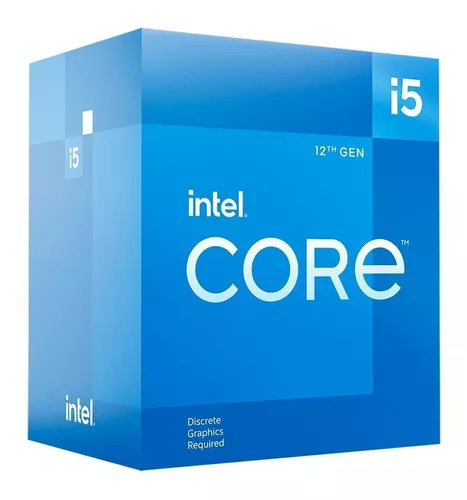 Processador gamer Intel Core i5-12400F BX8071512400F de 6 núcleos e 4.4GHz de frequência sem gráfico integrada