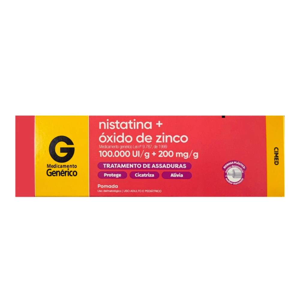 Nistatina + Óxido de Zinco Cimed Pomada de Assaduras 60g