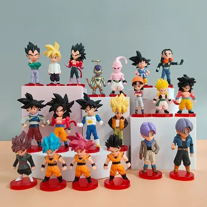Figuras Dragon Ball para Crianças, Mini Figura Anime, Saiyan Goku, 20 modelos de Anime, 1 peça