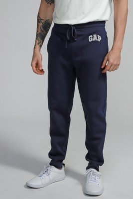 Calça de Moletom GAP Jogger Logo Bordado Azul-Marinho