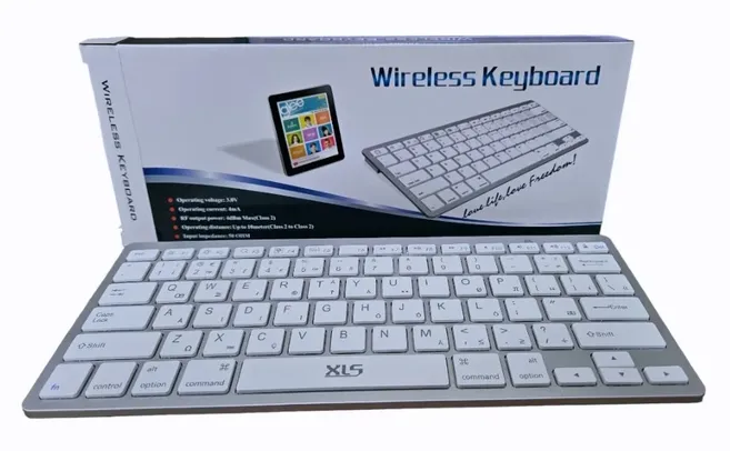[BR] Teclado Bluetooth Sem Fio Portátil PC Computador Smartphone Celular Tablet