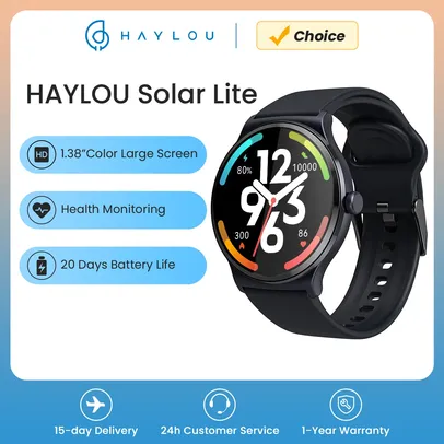 [Moedas R$69,75 / Taxa Inclusa / App] hAYLOU Solar Lite Smartwatch