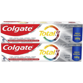 Creme Dental Colgate Total 12 Clean Mint 180g - 2 Unidades