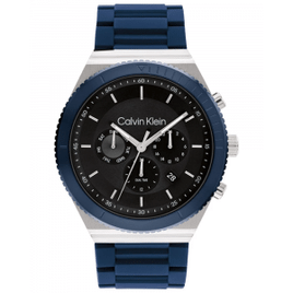 Relógio Calvin Klein Masculino Borracha Azul 25200307