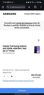 [MEMBERS] Celular Samsung Galaxy A05 128GB