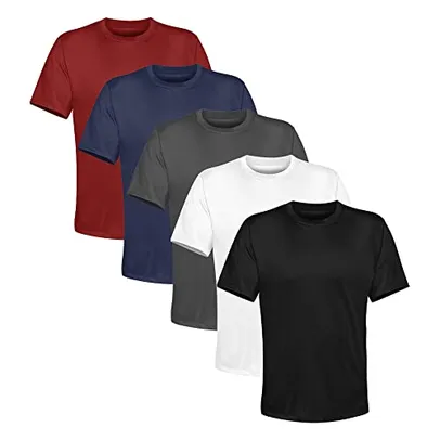 Kit 5 Camisetas Camisa Básica (ler descrição)